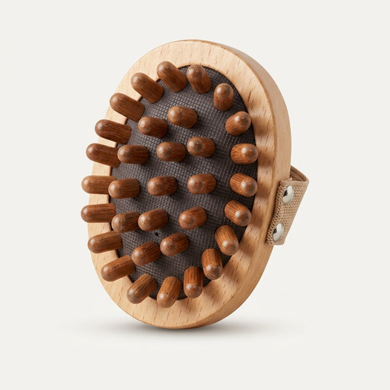 Wooden Body & Scalp Massage Brush