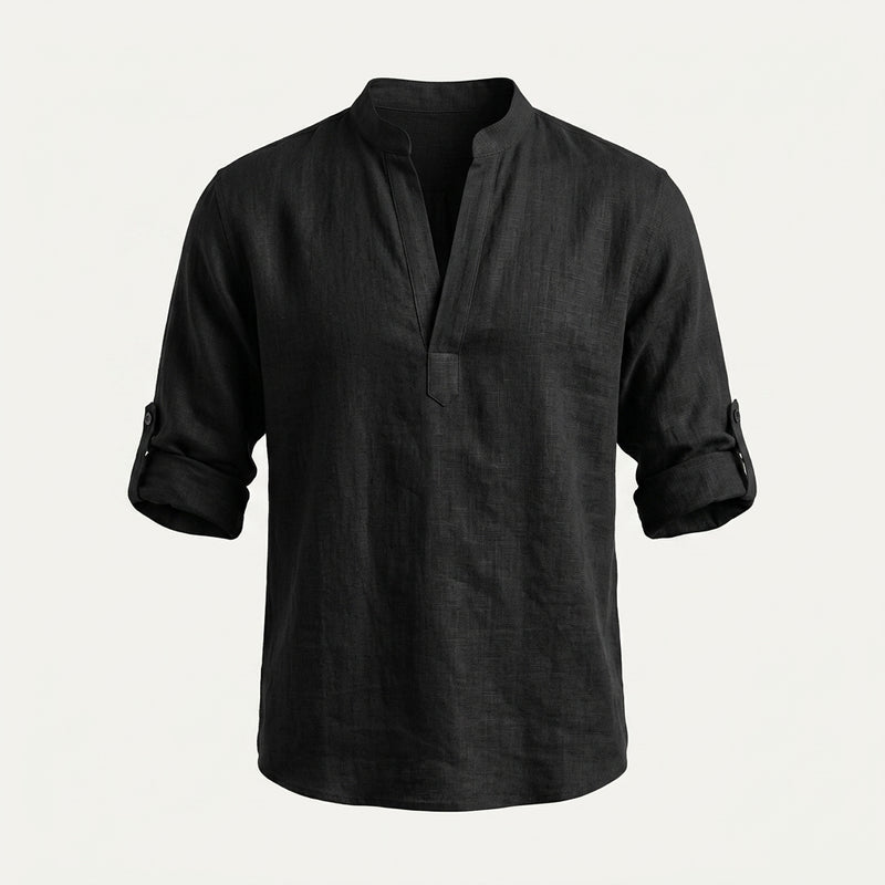 Men's Linen Long Sleeve Shirt