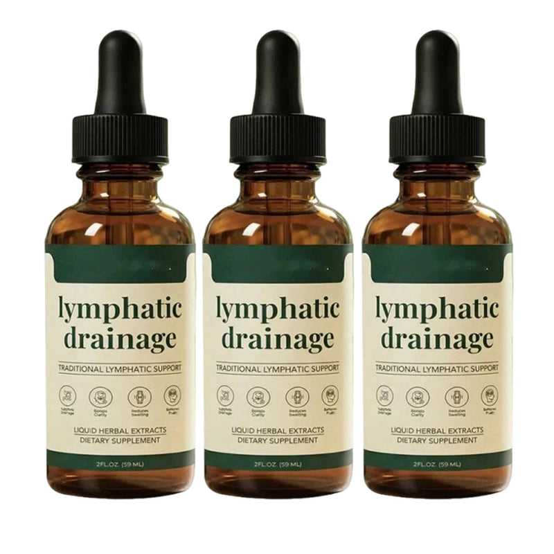 Lymphatic Drainage Drops Natural Herbal Lymph Support Liquid for Body Swelling Relief and Toxin Elimination 59ml 1/2/3pcs